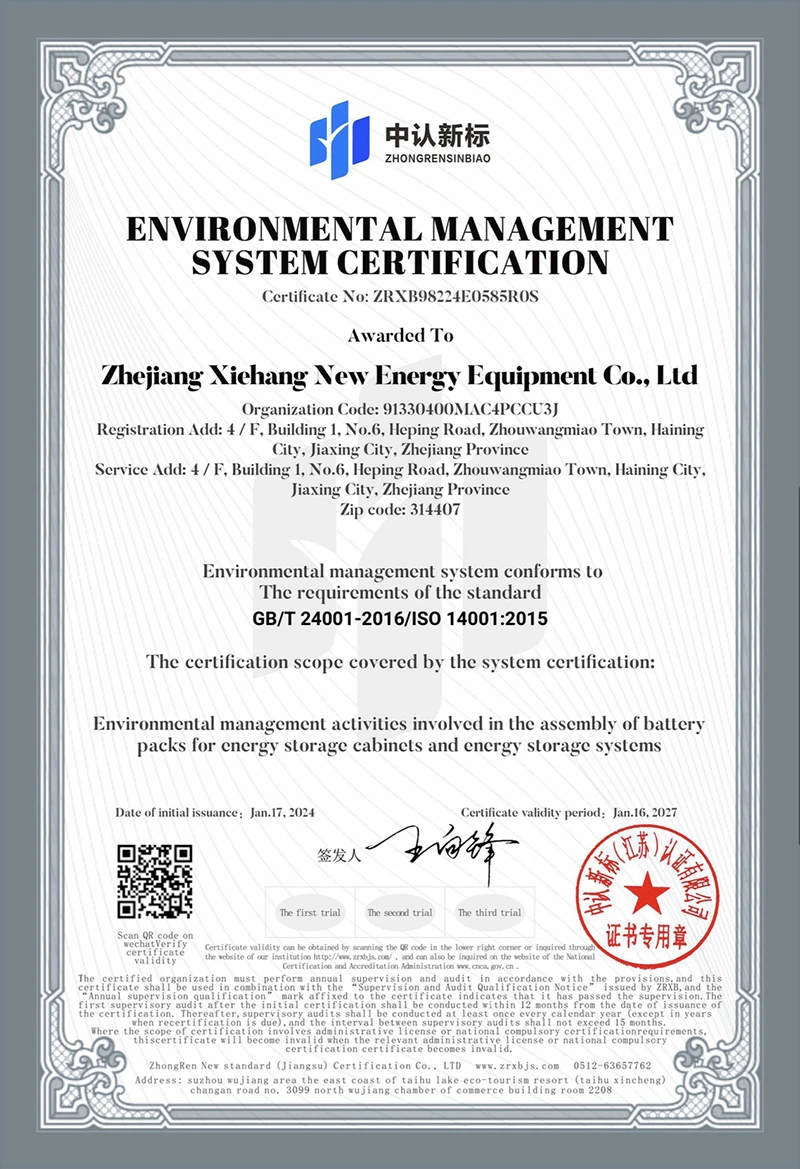PAYG Solar system Environmental Certificate PAYG Solar system Environmental Certificate